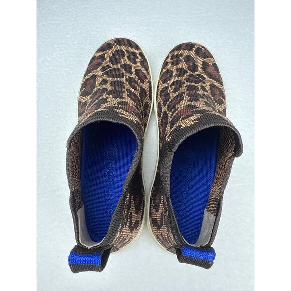 Rothys Chelsea leopard print wildcat high top sneaker women’s size 9 - Picture 5 of 10